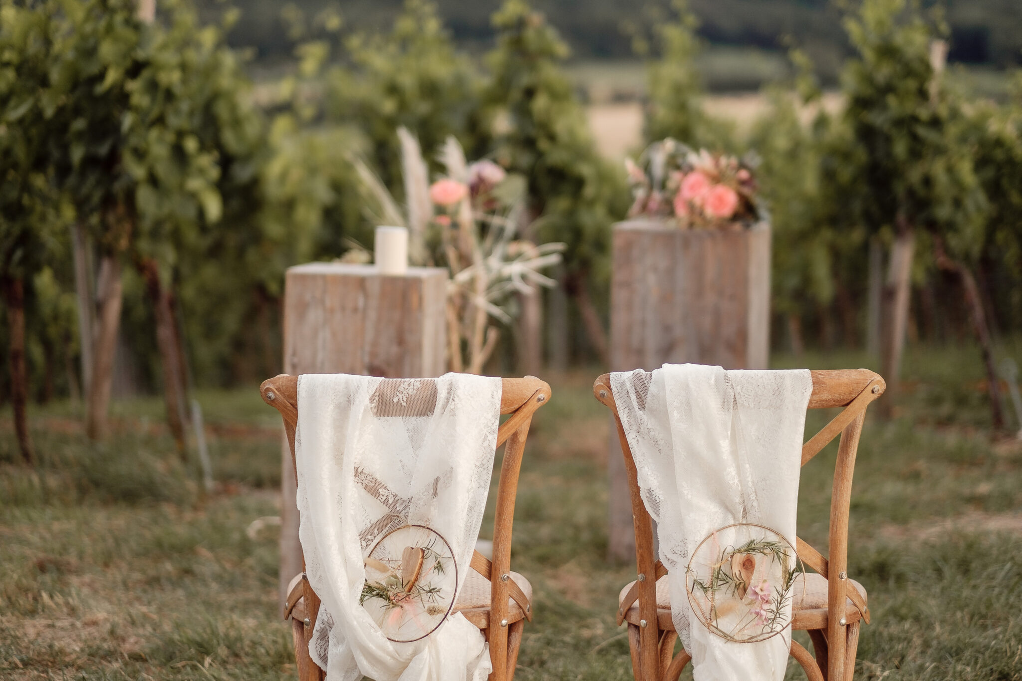 Deko Trauungsort freie Trauung in den Weinbergen Deko Trauungsort freie Trauung in den Weinbergen